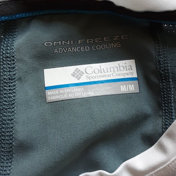 Columbia Omni Freeze White & Green Tee - Picture 7 of 9